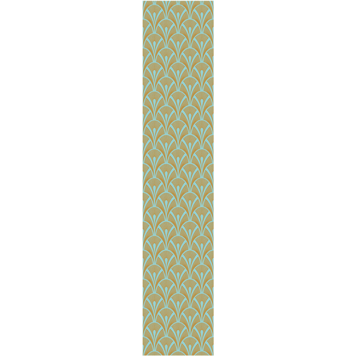 Papier peint intissé pré-encollé - SCANDINAVE ART DÉCO AQUAMARINE - 1 rouleau