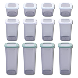 Lot de 8 boîtes hermétiques 11 cm avec 4 boîtes à provisions Fackelmann Storage