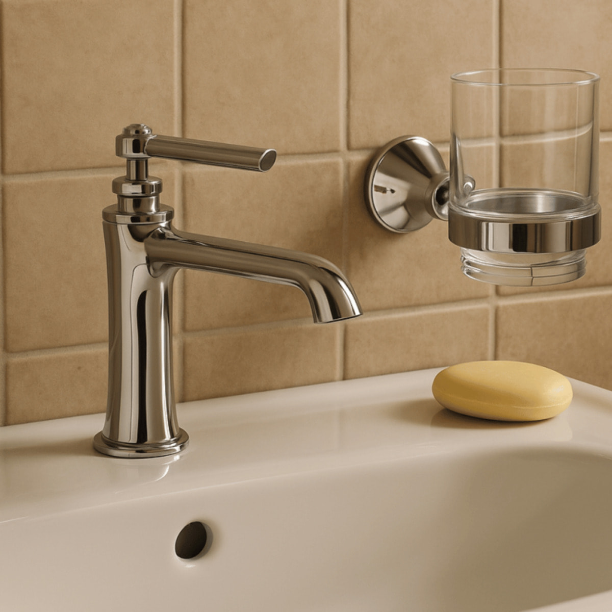 Porte verre mural PAINI Lady's Chromé