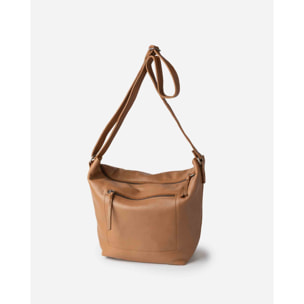Bandolera BIBA Utah Cream Out de piel