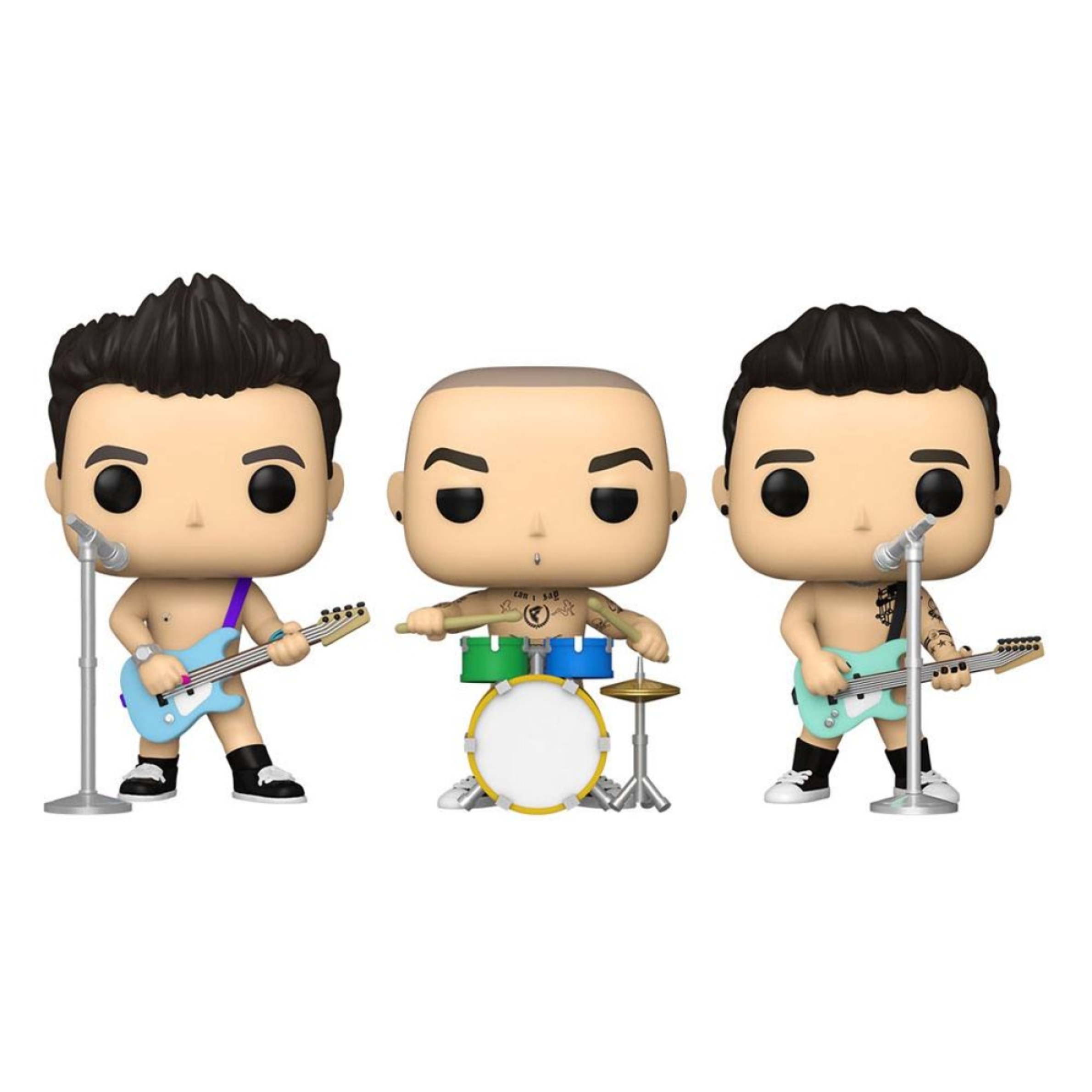 Blink 182 Pop! Rocks Vinile Figura 3-pack 4 Cm Funko