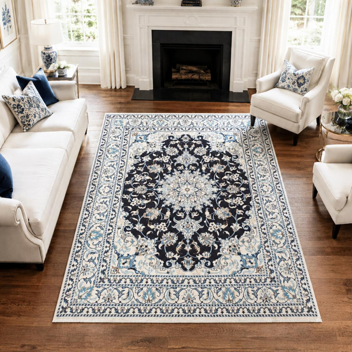 Tapis d'orient, motif oriental, noué main, laine, INAVIR