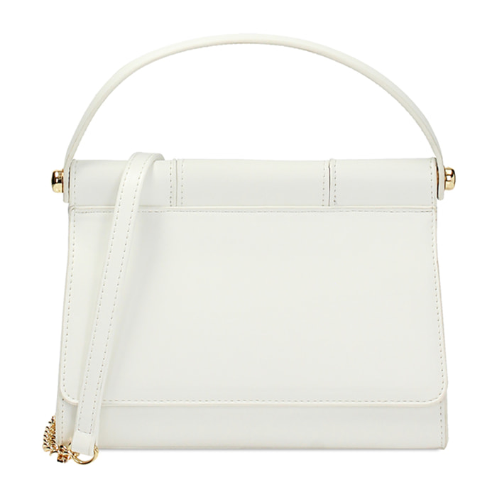 Minibolsa blanca para llevar bajo el brazo