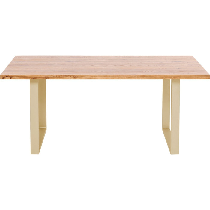 Table Jackie 160x80cm chêne laiton Kare Design