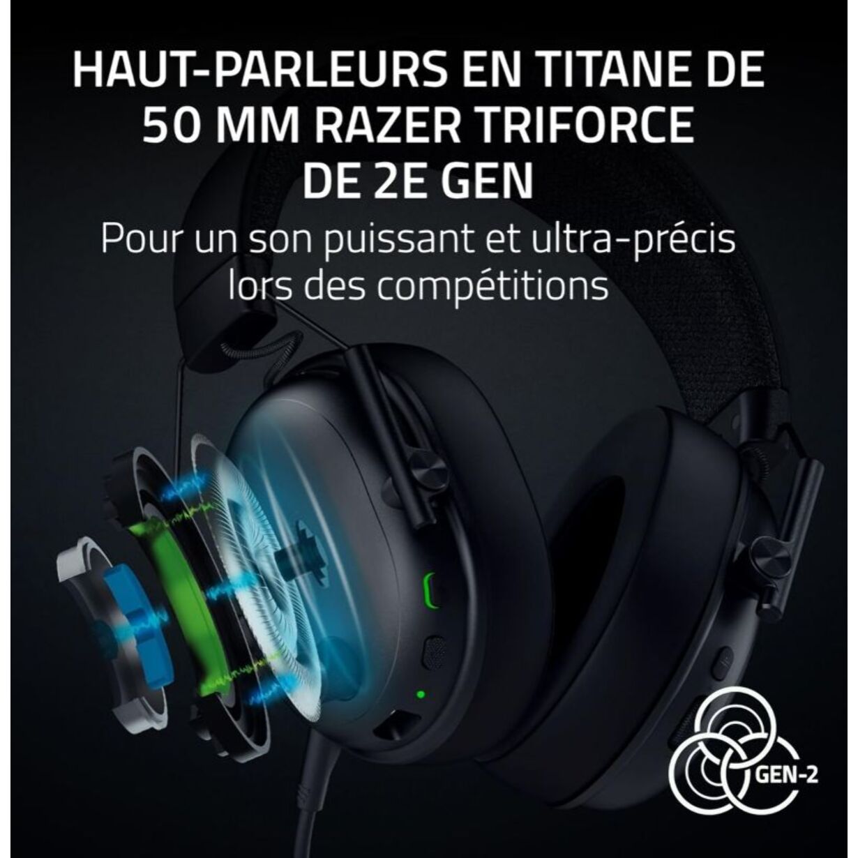 Casque gamer RAZER BLACKSHARK V3 NOIR