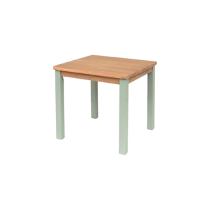 Table de jardin enfant intérieur/extérieur bois d'acacia + 2 assises CAROLINE