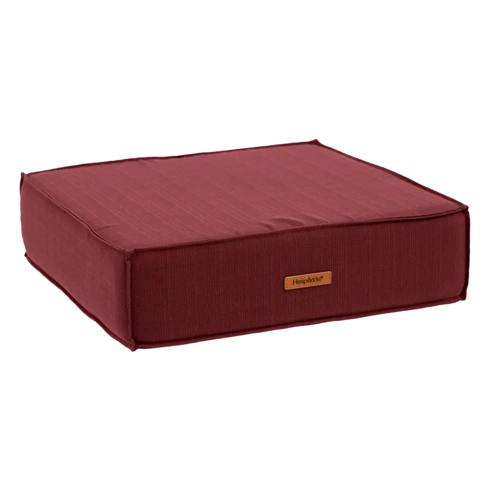 Coussin de sol "Korai" bordeaux 45x45cm en polyester