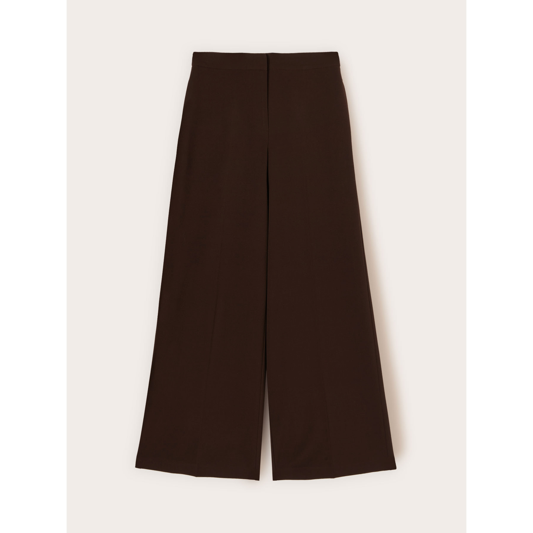 Motivi - Pantaloni palazzo in flanella - Marrone