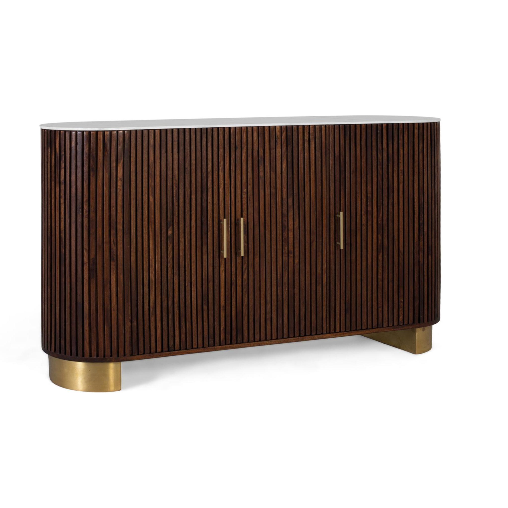 Buffet en bois de manguier 150cm style art déco contemporain