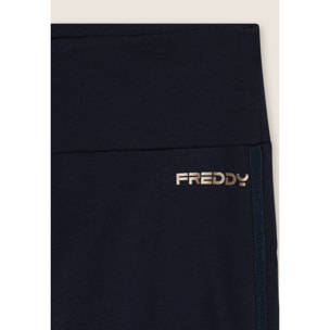 Leggings con bande logate e vita alta