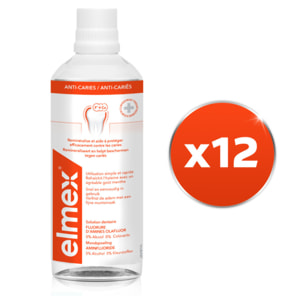 Pack de 12 - elmex - Bain de bouche elmex® Anti-Caries - 400ml