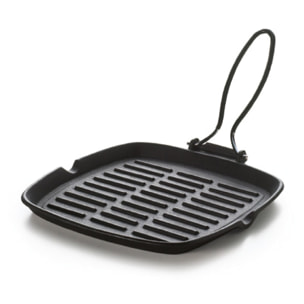 Grill 24 × 24 cm Excelsa – Dieta-Grill, Fonte Noire