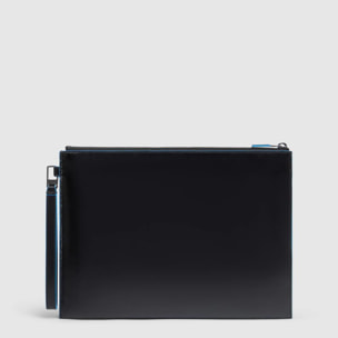 Piquadro Pochette porta iPad® in pelle con polsiera rimovibile e tasca per AirPods®