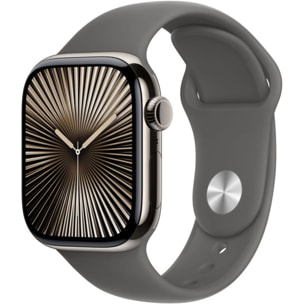 Montre connectée APPLE WATCH Serie 10 46mm Titane Naturel M/L Cell