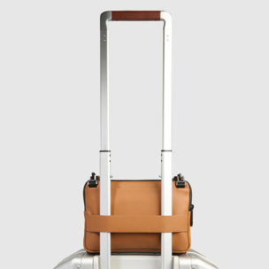 Piquadro Pochette porta iPad®mini in tessuto gommato resistente all'acqua con tracolla rimovibile