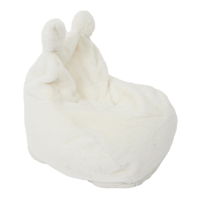 FAUTEUIL POIRE ENFANT TED IMITATION FOURRURE M1