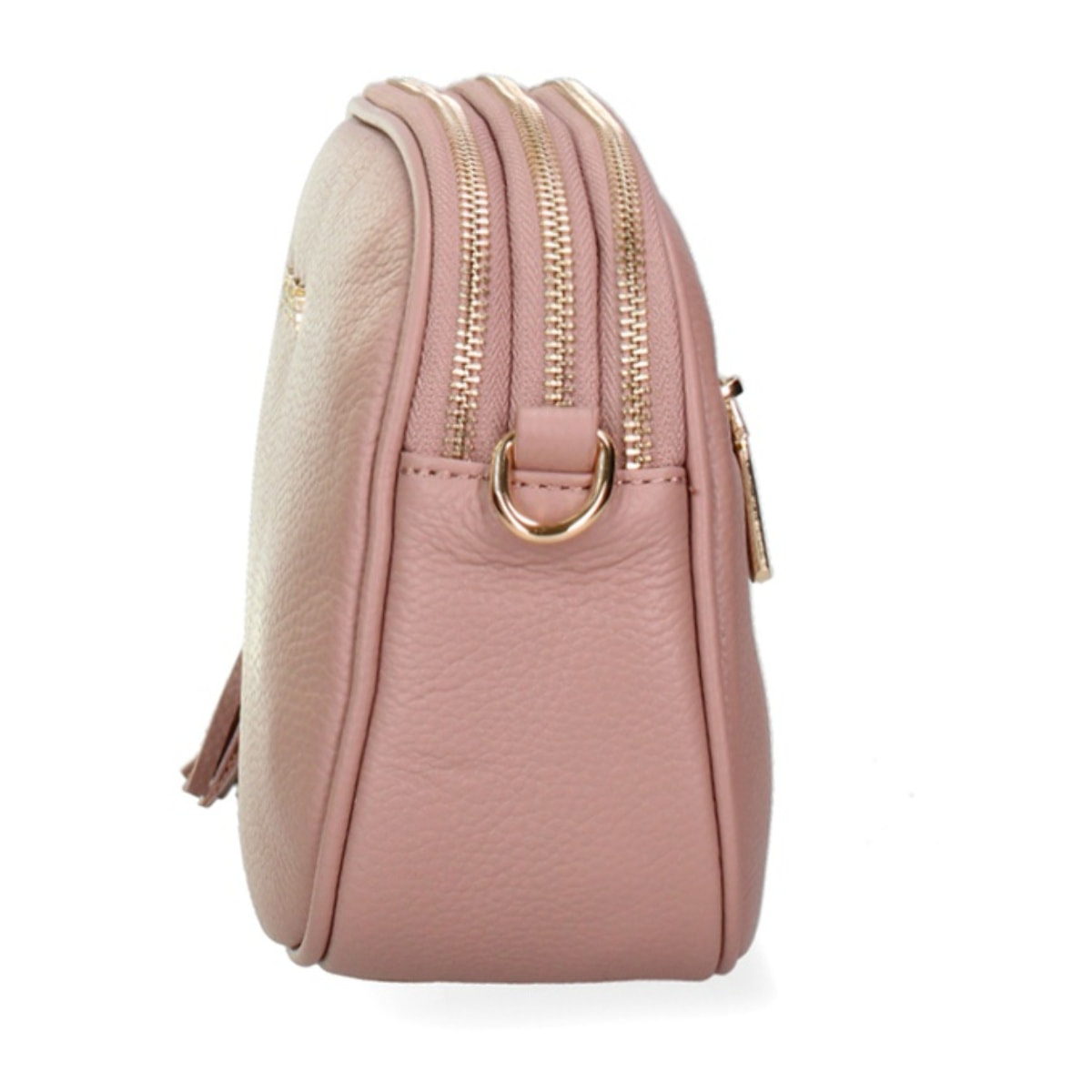 Borsa a tracolla da donna Made in Italy - Modello Cordelia Pro - 100% pelle - 22.5 x 17.0 x 9.5 cm