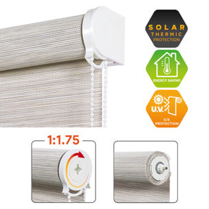 Enrollable XXL SCREEN PRO Solar Textura Gris