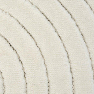 Grand tapis intérieur extérieur en relief ton sur ton FIRU