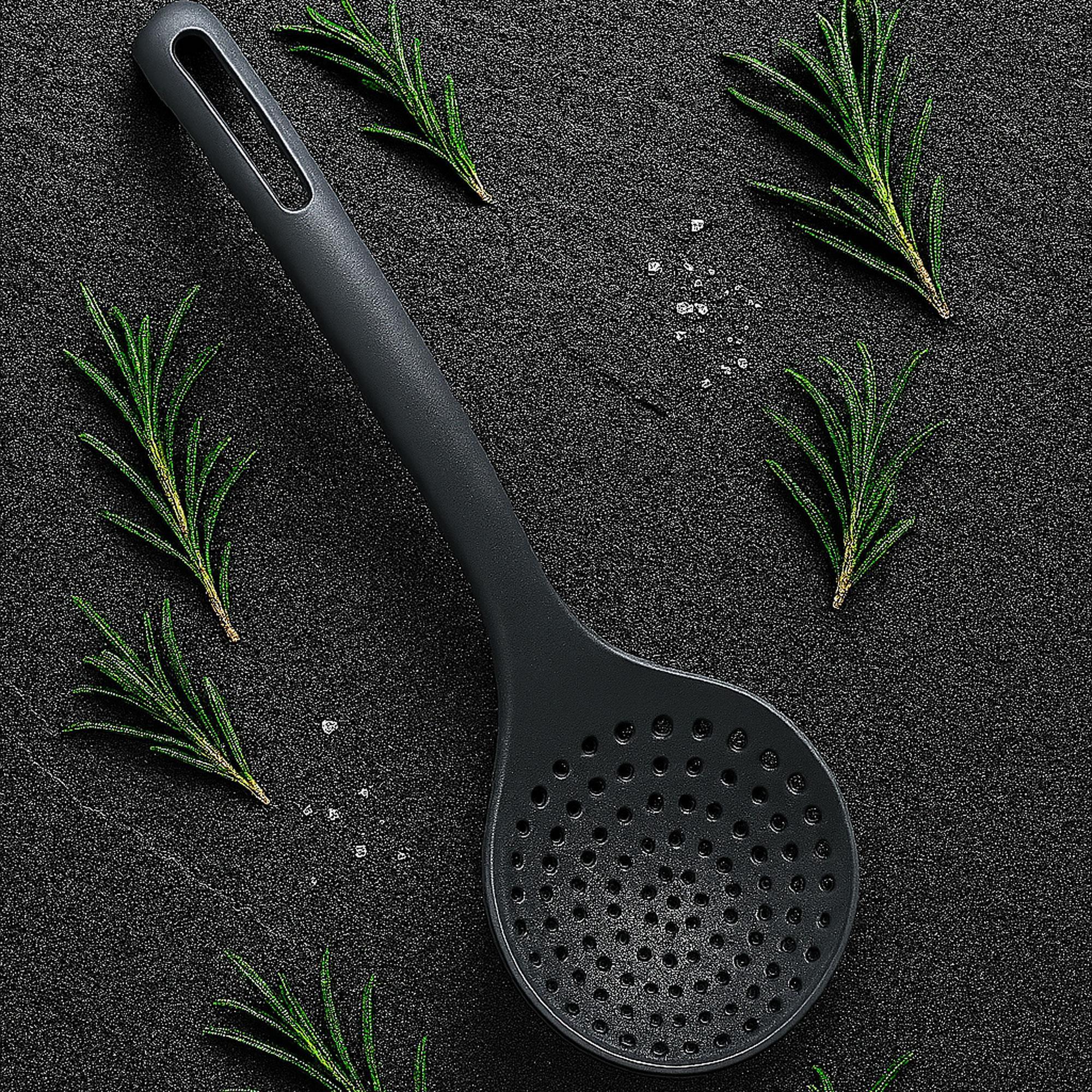 pack de 6 utensilios básicos de cocina en pbt de color negro