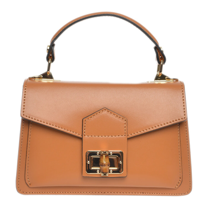 Borsa a mano Anna Luchini Cammello
