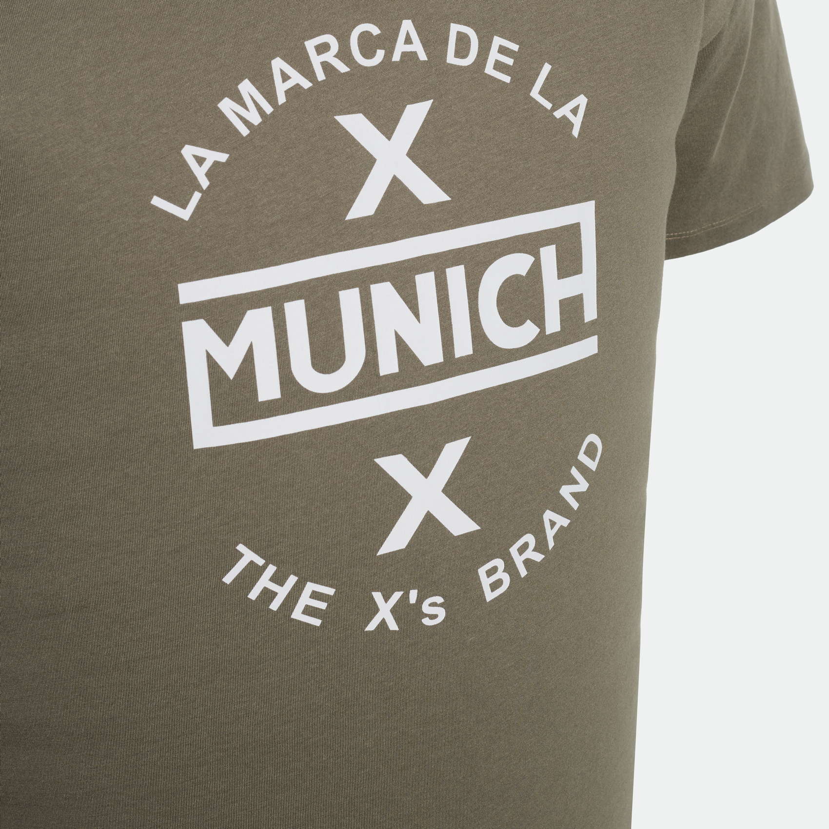 Camiseta MUNICH de algodón khaki