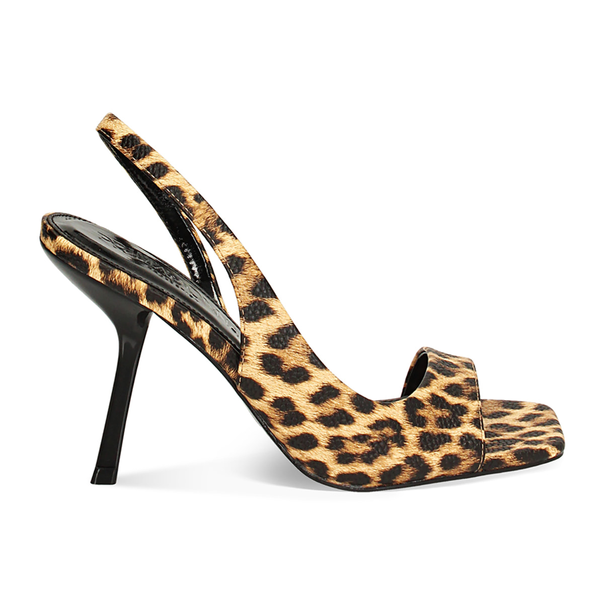 Sandalo donna leopardati fashion, tacco 9,5 cm