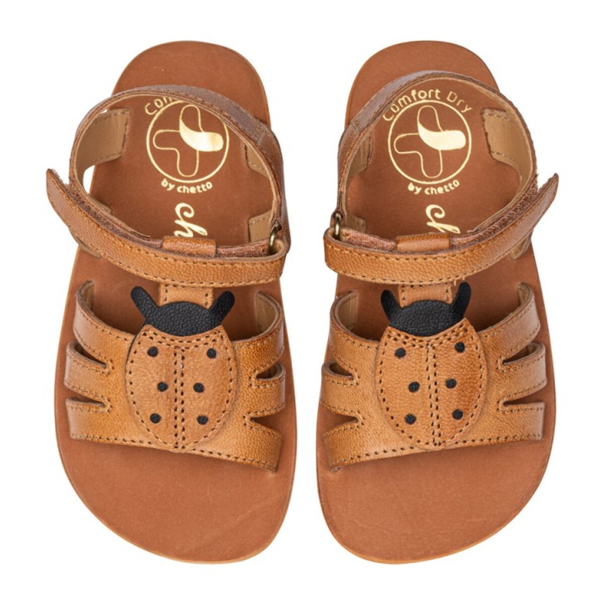 SANDALIA BAREFOOT CUERO - MARIQUITA EN RELIEVE Y ACABADO RÚSTICO