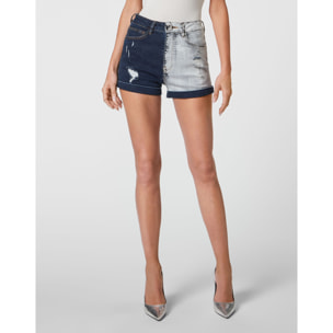 PHILIPP PLEIN Pantalones cortos vaqueros