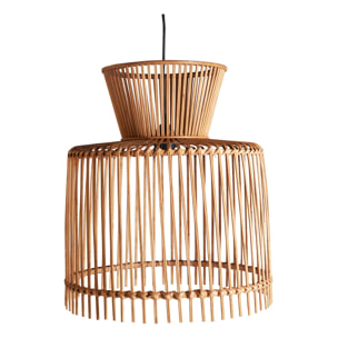 Lámpara de Techo Arteaga, de Bambú, en color Natural, de 46x46x44cm