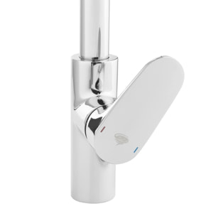 Dark mitigeur de lavabo avec bec pivotant, chrome (SATBSDA280LCR)