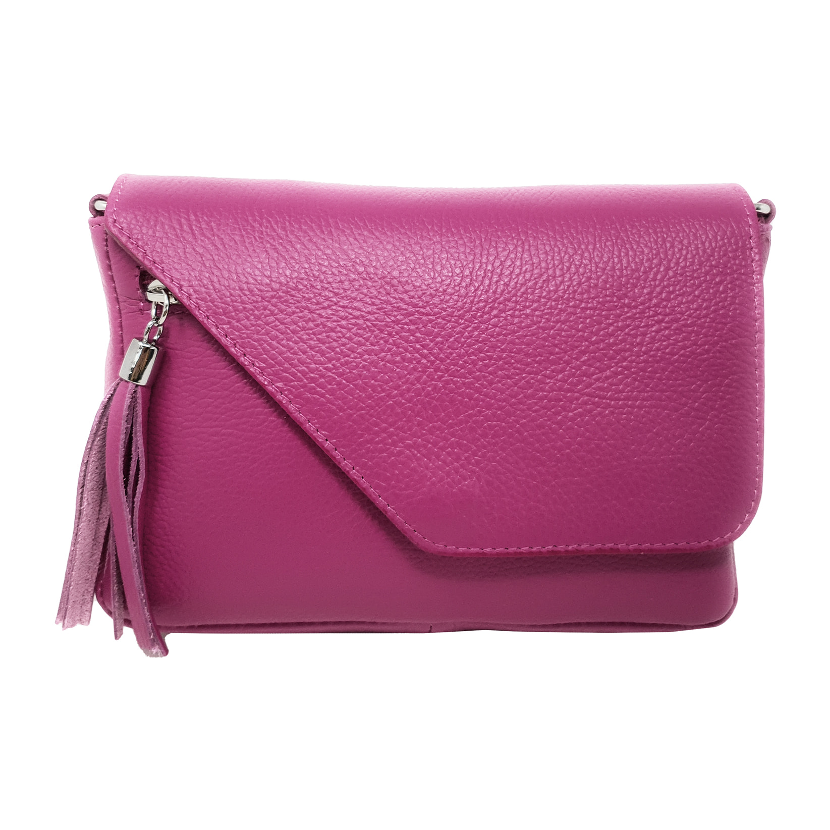 Chicca Borse Tracollina Donna in Pelle Fucsia