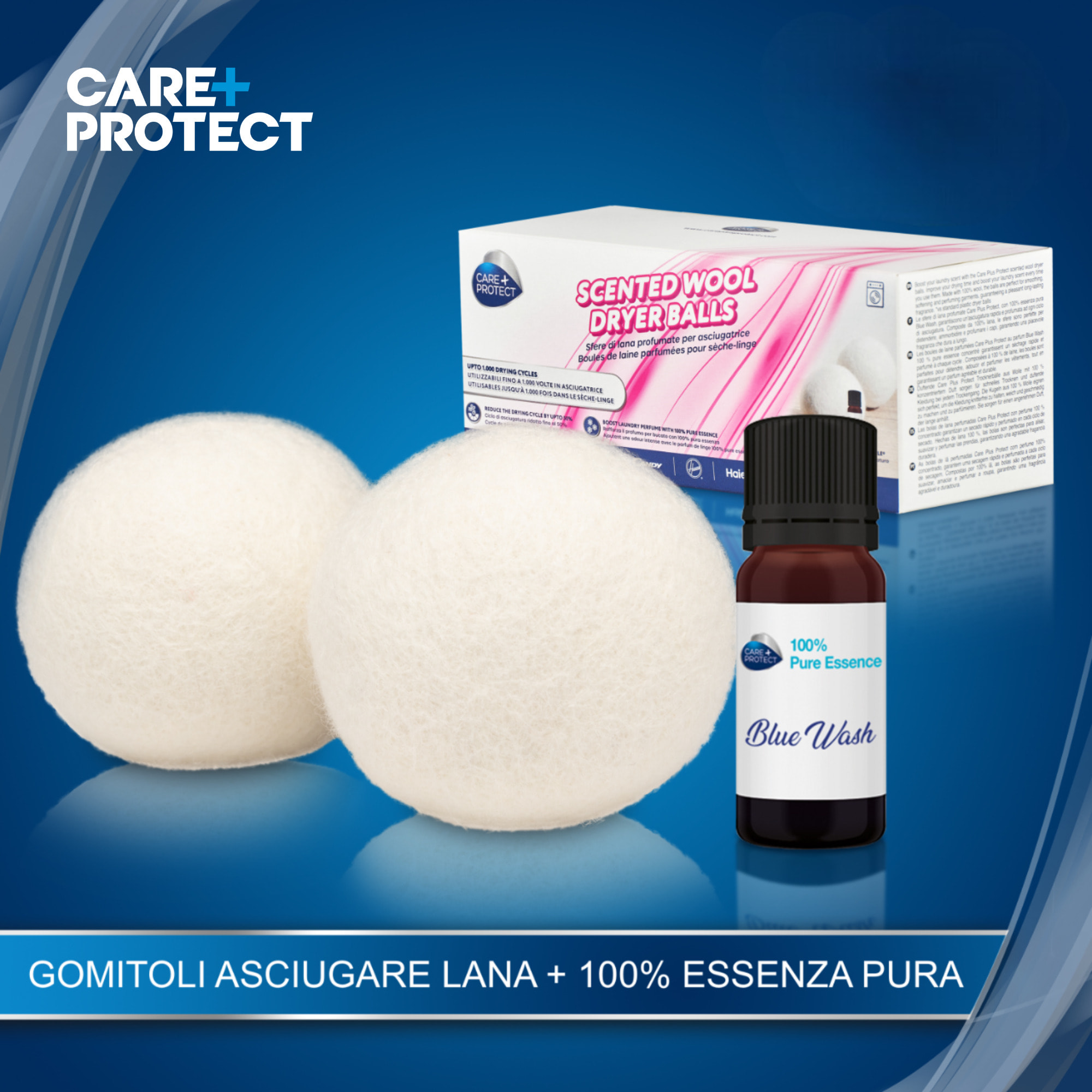 CARE + PROTECT Palline profumate per asciugare e dimezzare il tempo di asciugatura