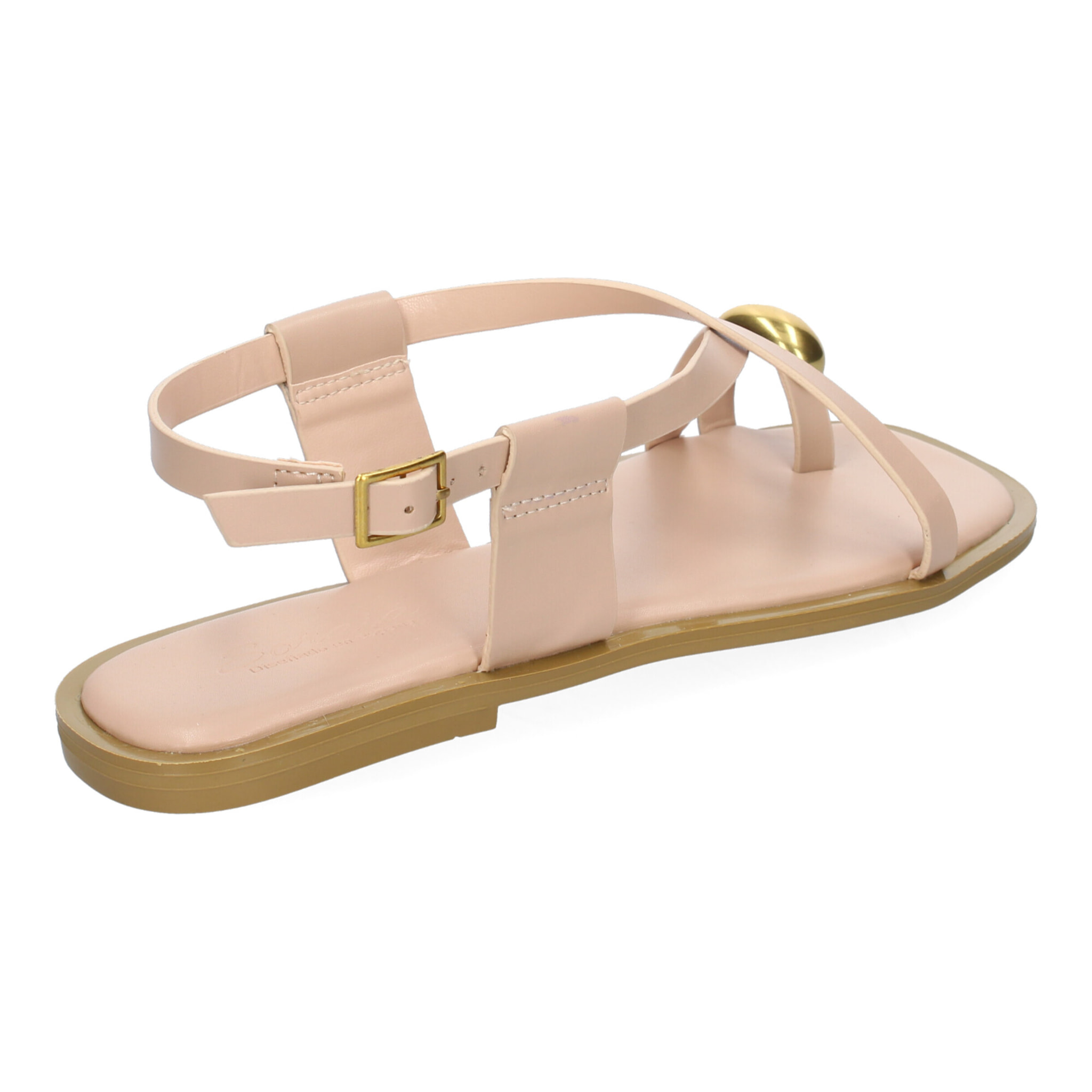 Sandalias Planas de Mujer, Diseño Comodo y Elegante con Cierre de Hebilla Ajustable