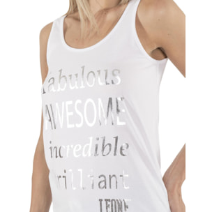 Camiseta de tirantes mujer Leone Spring Vibes de algodón