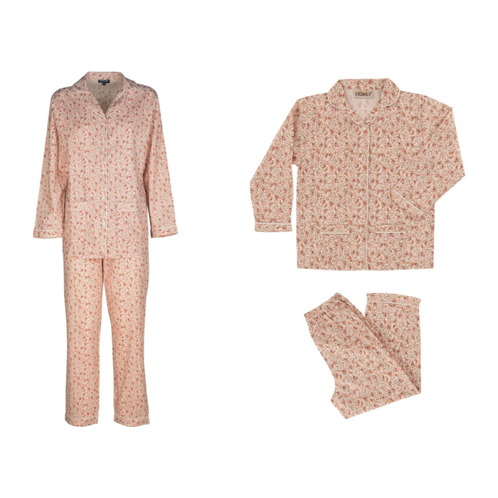 Pigiama leggero PACK Pigiama leggero mamma e bimba DONNA BAMBINA fiore rosa