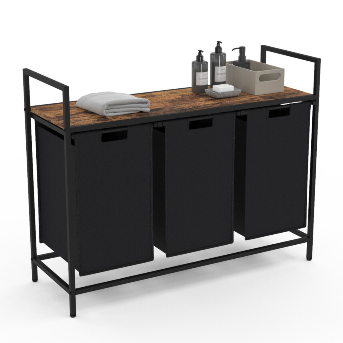 Panier à linge Elize 3 compartiments