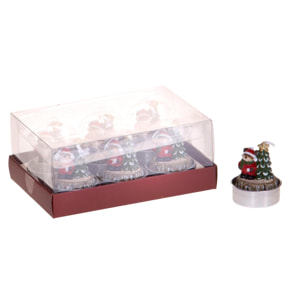 Tea light alb.natale - Pezzi 3 - VERDE - Bianchi Dino SpA
