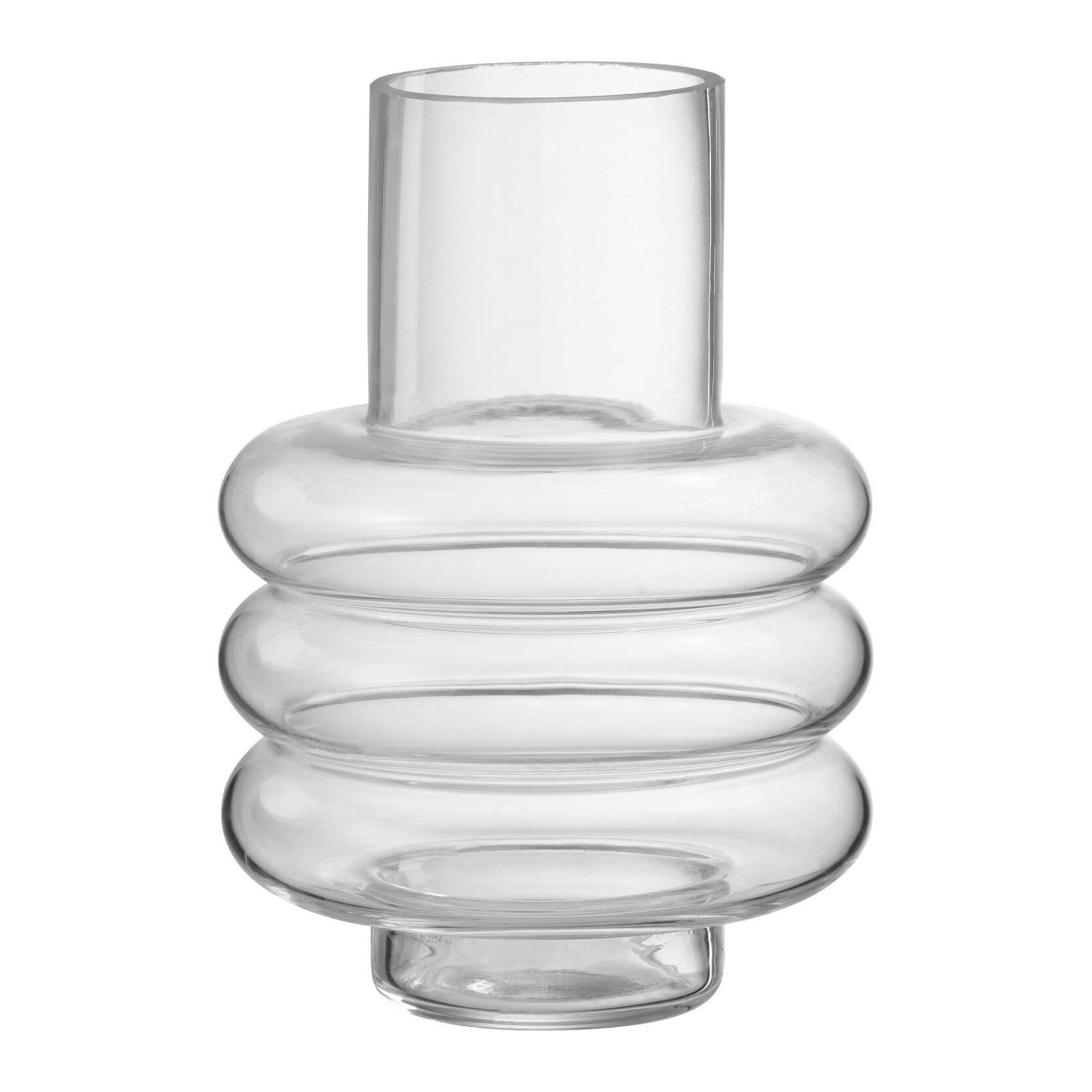 J-Line vase - verre - transparent - small - 20 cm