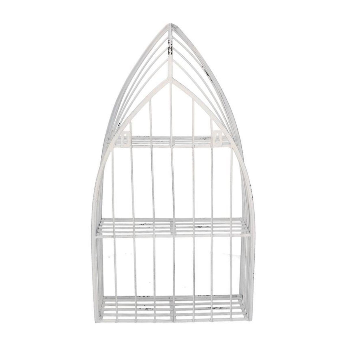 Mensola in metallo bianco 3 piani cm29x12h55