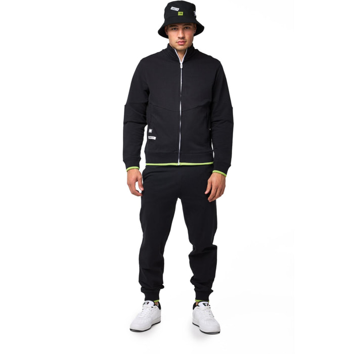 Tuta da uomo non Felpeta con zip e colletto non Felpeta Leone Active