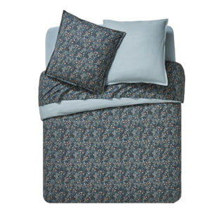 Housse de couette imprimée en percale de coton, ODE NOCTURNE, Vert