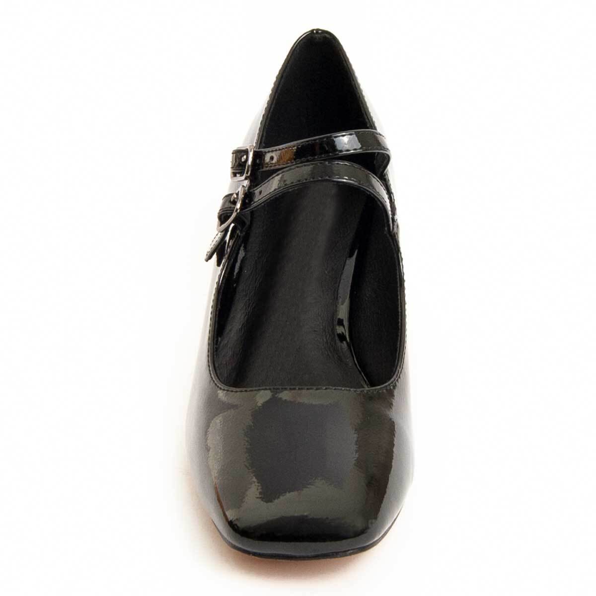 Zapato De Tacón - Negro - Altura: 6 Cm