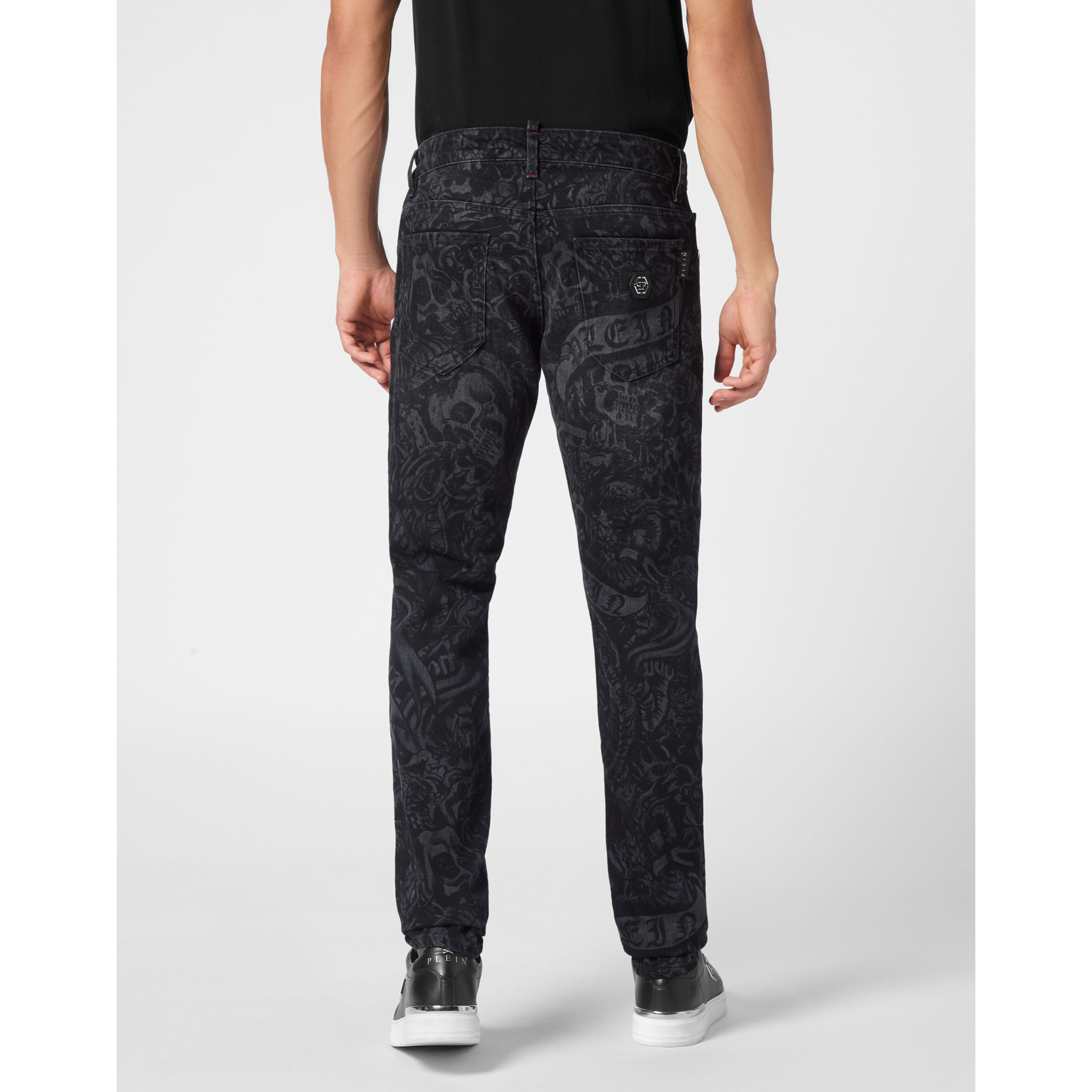 PHILIPP PLEIN Vaqueros de corte recto TATTOO