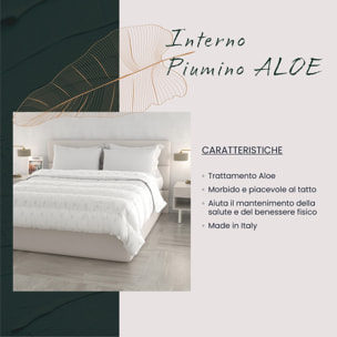 PIUMINO INVERNALE ALOE, 300gr, Microfibra, Made in Italy
