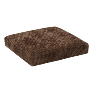 Pouf Mix'N Modul carré pliable 31x31cm marron