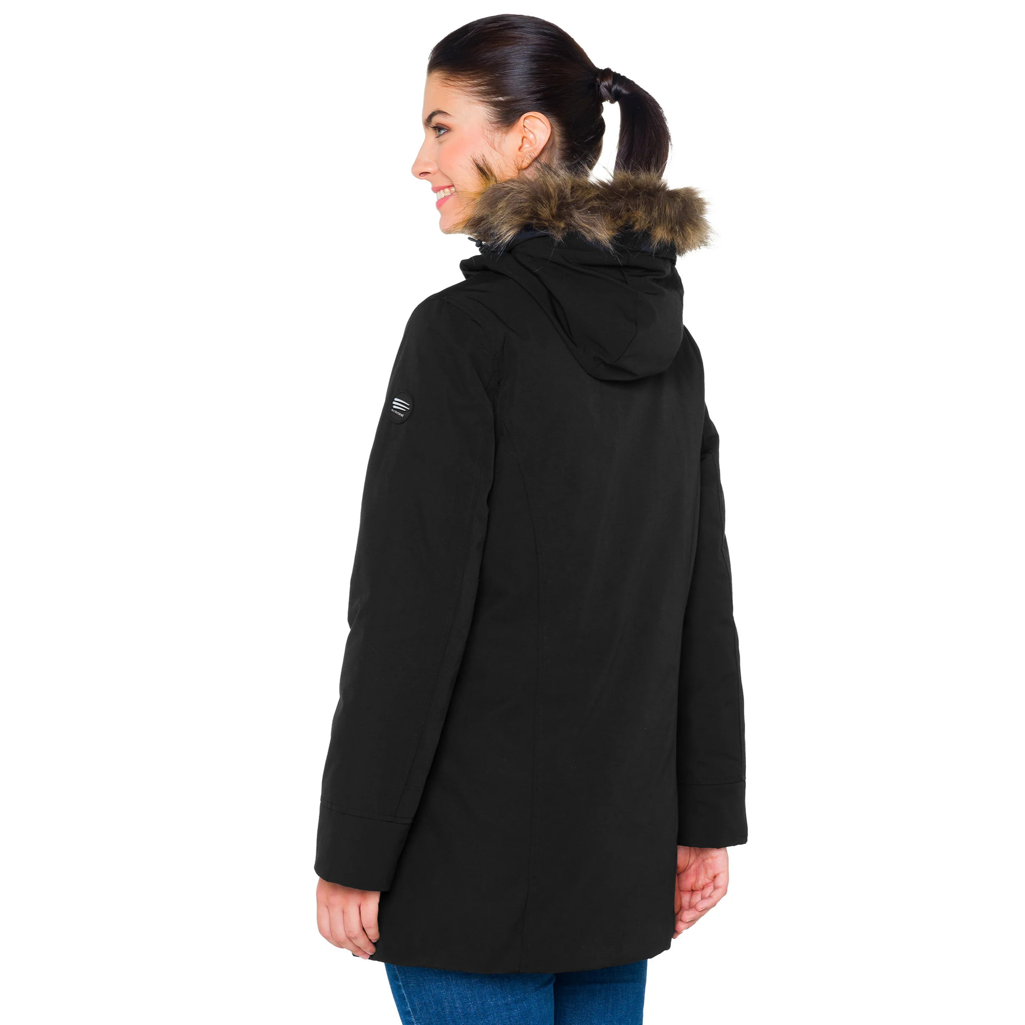 Parka MATHILDE imbottito impermeabile nero