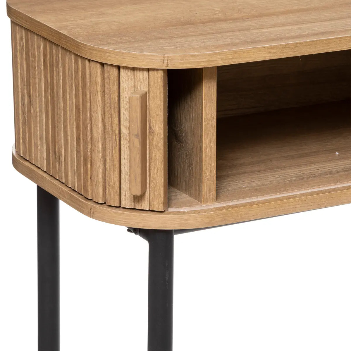 Console 2 portes "Colva" effet chêne L100cm