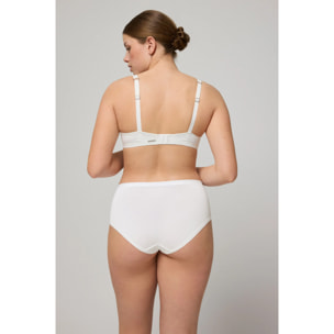 Confezione da 2 mutandine basic alte bianche