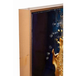 STAMPA SU TELA LACCATA C/CORNICE ANDROMEDA -A- CM 60X4X90